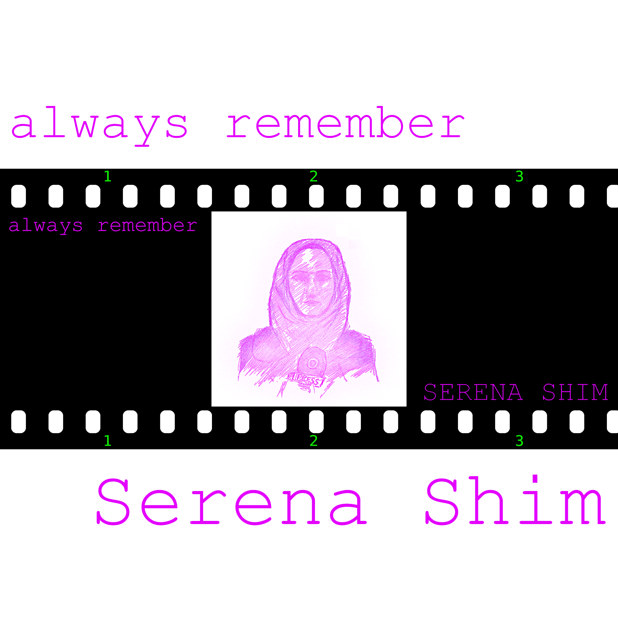 always remember SERENA SHIM cover